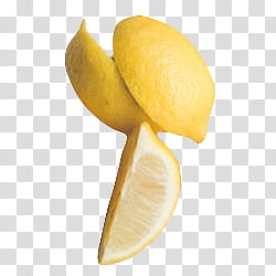P, sliced lemon fruits transparent background PNG clipart