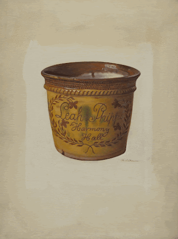 Pa. German Flower Vase (ca.1937) | Free Photo - rawpixel