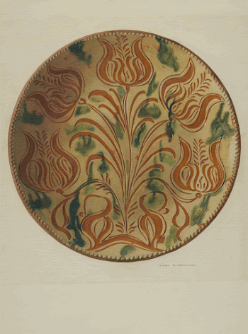 Pa. German Plate (ca. 1938) | Free Photo - rawpixel