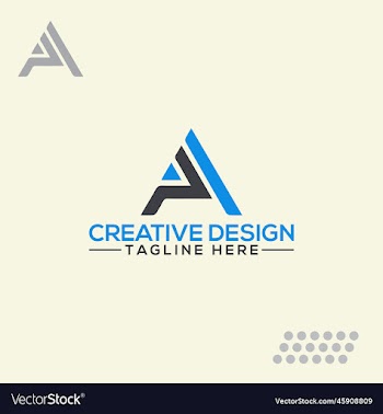 pa logo design pa company linked letter logo