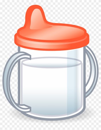 Pacifier Clip Art - Baby Sippy Cup Clip Art