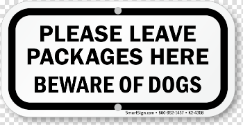Package Sign PNG High-Quality Image