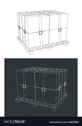 packaged cargo on pallet