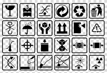 Packaging Signs PNG Image Background