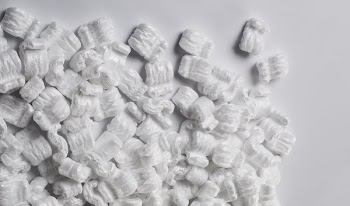 Packing Peanuts On White Table