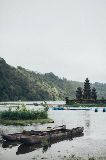Paddle Boats on Body of Water