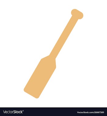 Paddle icon sport rowing travel kayaking vector image