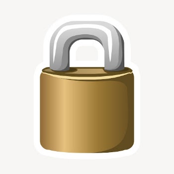 Padlock clipart, security illustration psd. | Free PSD - rawpixel