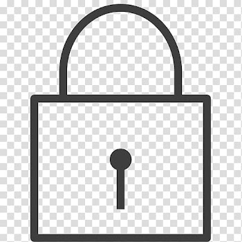 Padlock line, Locked transparent background PNG clipart