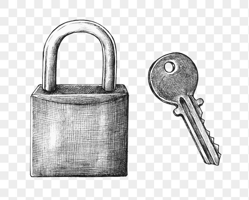 Padlock png vintage sticker illustration, | Free PNG - rawpixel