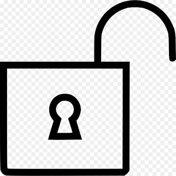 Padlock Product design Font Line - unlocking sign 