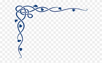 Page Border Corner Blue