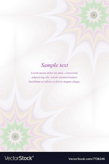 Page border design template background vector image