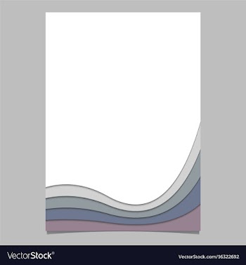 Page template from curved stripes - poster vector image