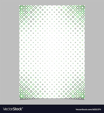 Page template from green diagonal rounded square vector image