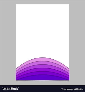 Page template from purple curves vector image