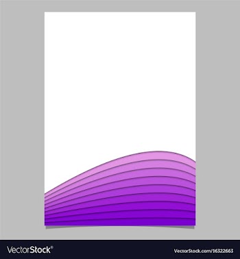 Page template from purple curves vector image