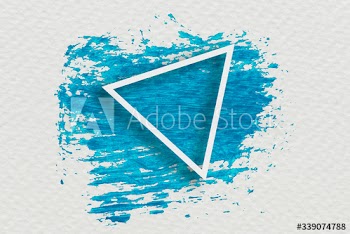 Paint brush stroke badge