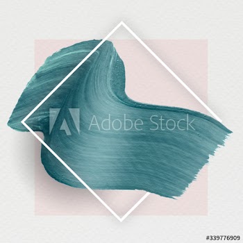 Paint brush stroke badge
