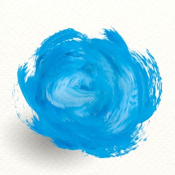 Paint brush stroke badge | Free stock illustration - 583562