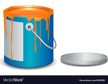 Paint bucket vector image
