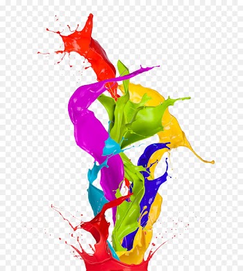 Paint Color Abstract art Wallpaper - Color splashed painted 