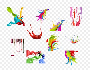 Paint Color Bucket - Creative color splash bucket 