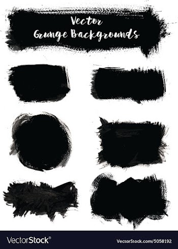 Paint Grunge Backgrounds Set vector image