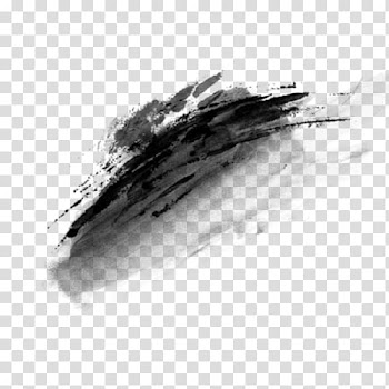 Paint marking illustration, Color Ink brush Monochrome, paint smudge transparent background PNG clipart
