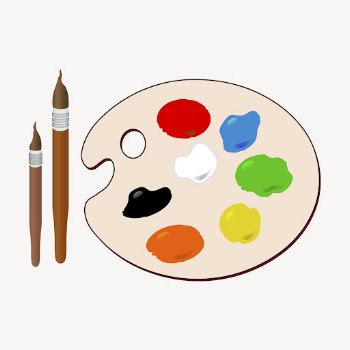 Paint palette clipart, hobby illustration | Free PSD - rawpixel