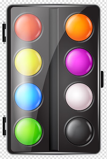 Paint palette, , Washable Watercolor Pan Set transparent background PNG clipart