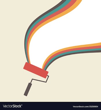 Paint roller vector image