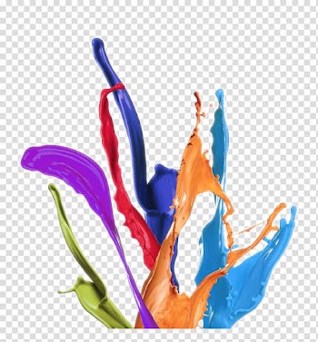 Paint splash illustration, Color Paint, Colorful paint splashing effect transparent background PNG clipart