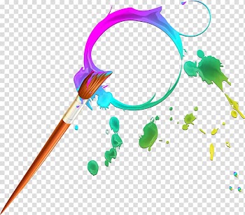 Paint splash , Paintbrush Painting, watercolor pen transparent background PNG clipart