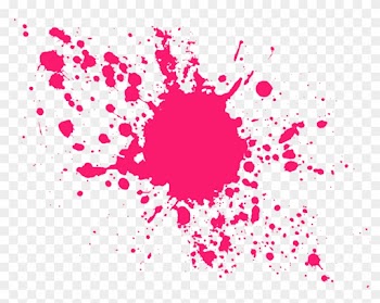 Paint Splat Clip Art Medium Size - Paint Splatter Png Pink