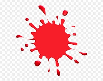 Paint Splatter Clip Art Pink - Red Paint Splat Clip Art