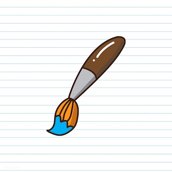 Paintbrush for kids | Free stock vector - 1187252