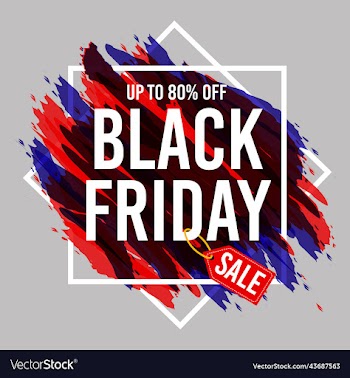 painted banner brush stroke for black friday