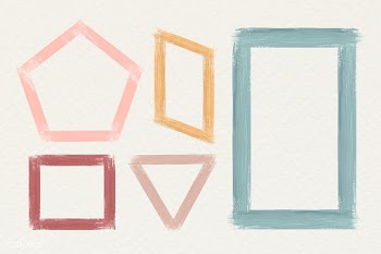 Painted frames on a canvas | Free stock illustration - 583788