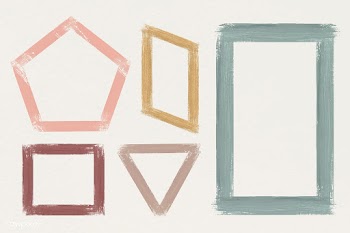 Painted frames on a canvas | Free stock vector - 581999