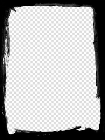 Painted Masks Large, black frame illustration transparent background PNG clipart