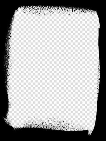 Painted Masks Large, black frame illustration transparent background PNG clipart