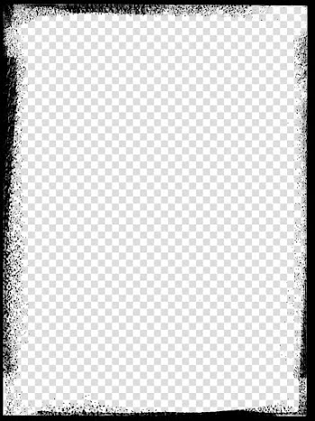 Painted Masks Large, black sprayed frame bordeline transparent background PNG clipart