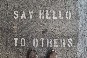 Painted on the sidewalk, not sure why but I like it.