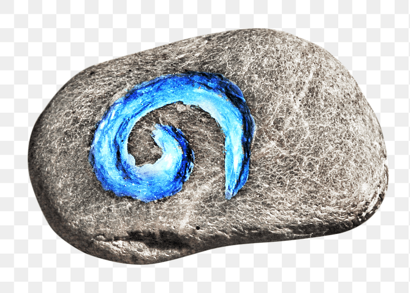 Painted stone  png sticker, | Free PNG - rawpixel
