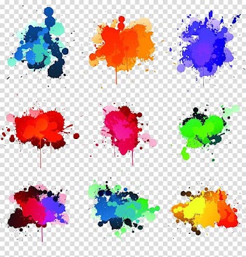 Painted transparent background PNG clipart