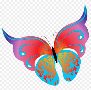 Painted Transparent Butterfly Png Clipart - Butterfly Images Png Clipart