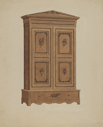 Painted Wardrobe (1935&ndash;1942)  by Edward | Free Photo - rawpixel