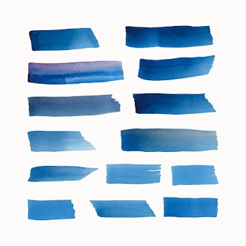 Painted watercolor background vector in blue | Free stock vector - 473287