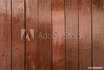 Painted wooden wall